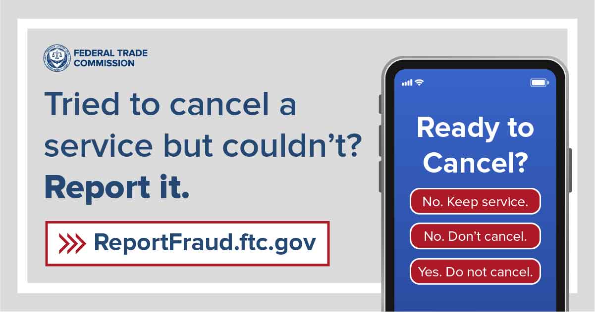 Scam alert from the FTC.
