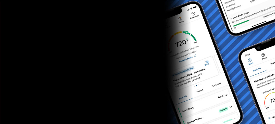 SavvyMoney gives you the power to view your
FREE, ongoing credit score! Enroll in online or mobile banking!